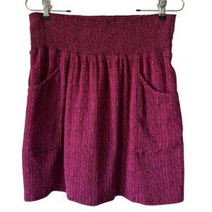 Prana Sugar Pine Mini Skirt XS Burgundy Sporty Athleisure Lined Comfy Summer